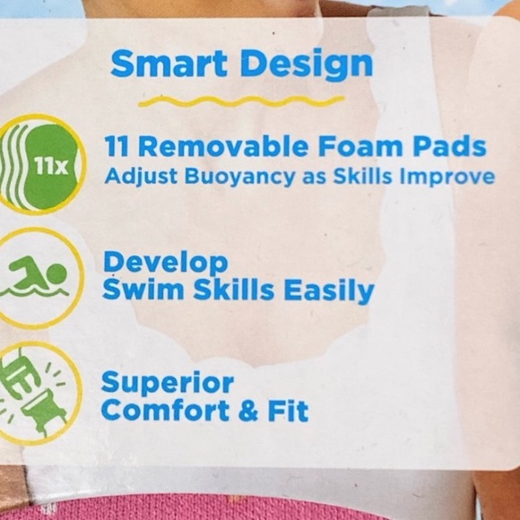 NWT Swim School Progressive Swim Trainer Level 3 Pink or Blue Ages 2-5 Years - Picture 13 of 13